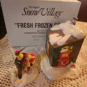 Fresh Frozen Fish Figurine Set From Dept 56 Snow Village